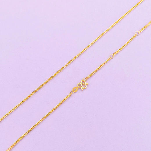 【限时克减150元】足金999 5G黄金17-18寸调节肖邦项链(AG5GXL00019-1)（预售产品下单后不退款不退货不换货不补差（预售产品下单后不退款不退货不换货不补差 商品图1