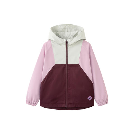 迷你巴拉秋季新款男女童拼色连帽外套宝宝保暖有型防水夹克 商品图4