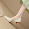 【预售5天】韩版里外真皮简约通勤超软舒适浅口方头工作女鞋YS&9623-1 商品缩略图2