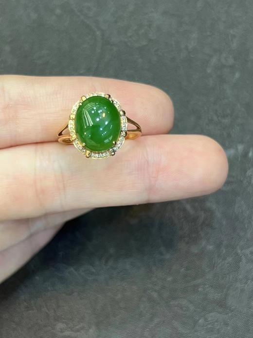 和田玉-碧玉戒指 商品图0