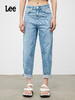 Lee商场同款泼墨411高腰锥形女牛仔裤妈妈裤LWZ4115PCATJ 商品缩略图0