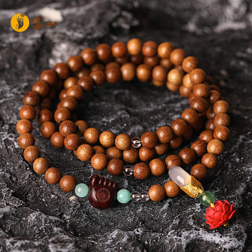 抱福纳祥莲花金丝楠木手串 商品图1