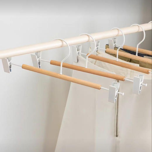 【白色5支/10支/20支可选】娜家铁艺可调节裙裤夹 商品图0