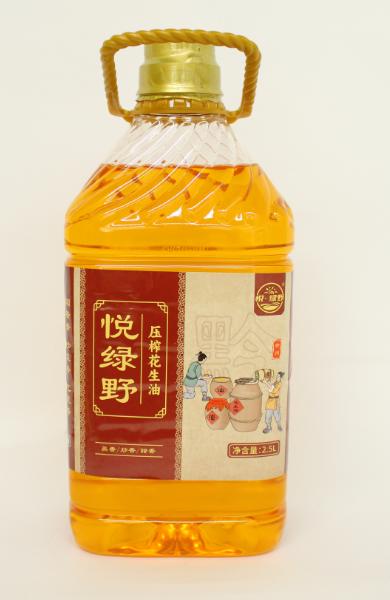 L悦绿野一级古法压榨花生油2.5L 商品图0