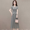 中式盘扣连衣裙，假两件洋气中长裙QYM-KED-H1805-Y 商品缩略图0