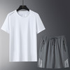 【冰丝套装】【DSK】大依优型大码夏季套装圆领短袖T恤夏季加肥加大肥佬休闲宽松透气上衣男士半袖夏装 商品缩略图7