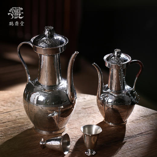 鹤鼎堂闻天系列盈升槌目纹酒壶（缺货） 商品图0