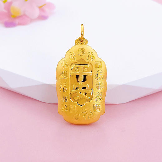 【限时克减150元】足金999.9 【精品】天赐鸿福空心佛头吊坠佛佑平安吊坠(AUWZDZ00001-1)（预售产品下单后不退款不退货不换货不补差（预售产品下单后不退款不退货不换货不补差 商品图1