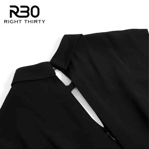 【破价】R30 春夏款时尚轻职风百褶长裙 气质无袖裙子纯色显身连衣裙小黑裙 N24LB04521 商品图3