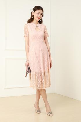 ELLA JADE 旗袍式蕾丝连衣裙 12783