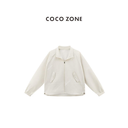 COCO ZONE 2024"吉普赛"春秋新款立领长袖短款外套简约开衫上衣CC2A0189 商品图0