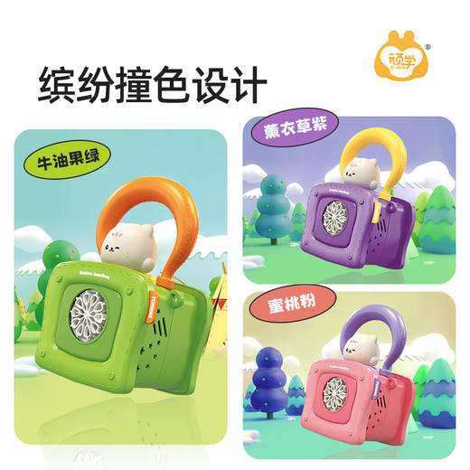 【新品福利 👑下单加赠10包浓缩泡泡液！】GWIZ顽学全自动手持式泡泡机 儿童户外手持背包式玩具 商品图5