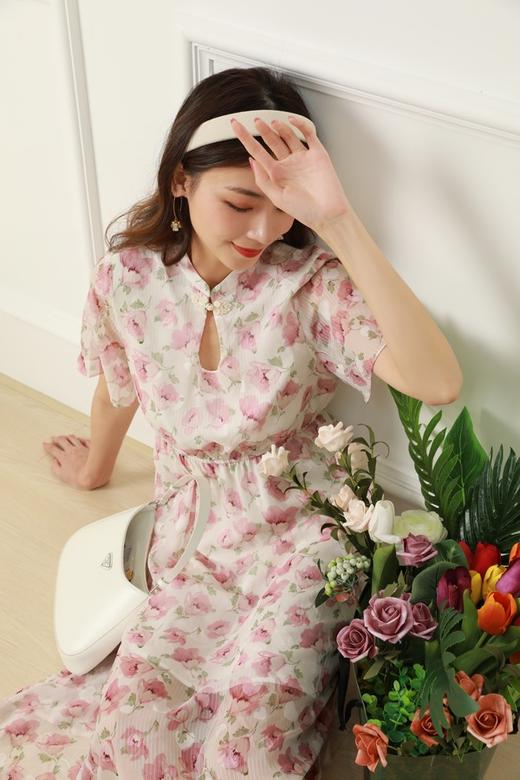 ELLA JADE 改良旗袍花朵仙女连衣裙 12806 商品图1
