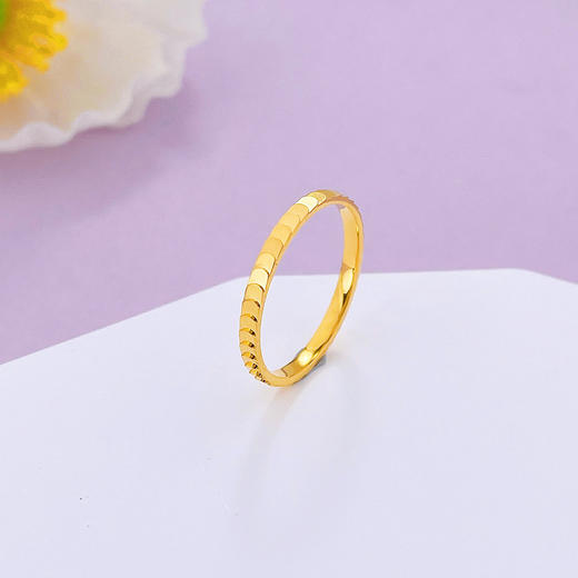 【限时克减150元】足金999.99 【精品】五9黄金实心固口戒指龙鳞鱼鳞戒指圈戒(ACJZ00264)（预售产品下单后不退款不退货不换货不补差价（预售产品下单后不退款不退货不换货不补差价 商品图0