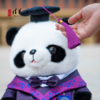 清华文创熊猫玩偶毕业版 商品缩略图3