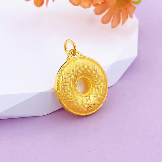 【限时克减150元】足金999.9 【精品】空心天赐鸿福福字平安扣吊坠(AUWZDZ00002-1)（预售产品下单后不退款不退货不换货不补差价）（预售产品下单后不退款不退货不换货不补差价） 商品图1