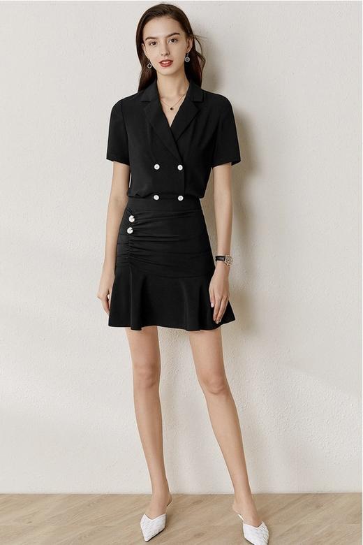 SENTUBILA尚都比拉 气质短袖开衫半裙套装 12989 商品图1