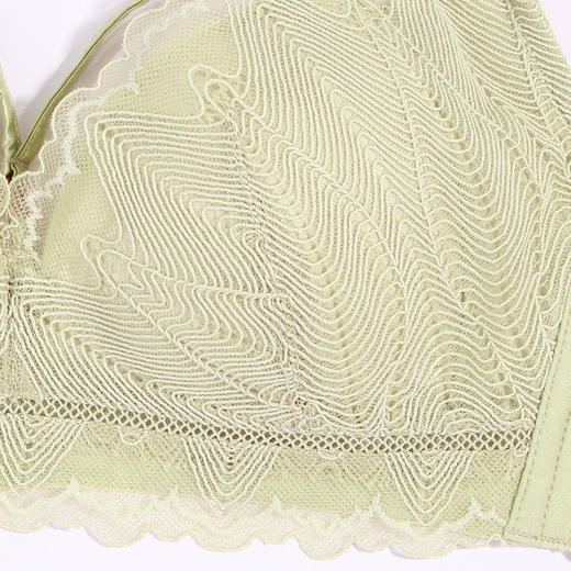 熳洁儿 蜂巢透气薄杯蕾丝性感三角杯无钢圈内衣女透气聚拢文胸罩22251545 商品图3