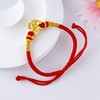 【限时7.5折】【定价黄金】足金 #儿童/宝宝 #3D硬金空心可调节幸运红绳木马手串生肖马手串马上有钱成品手串宝宝大人都适戴(AA3DSC00486)（预售产品下单后不退款不退货不换货不补差价） 商品缩略图1
