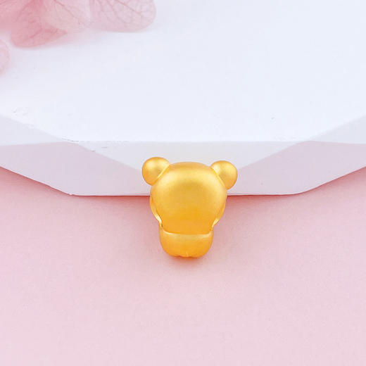 【限时7.5折】【定价黄金】足金 #儿童/宝宝 3D硬金烤漆生肖鼠手串配件小金鼠宝宝手串配件(V3DSC00370)（预售产品下单后不退款不退货不换货不补差价） 商品图1