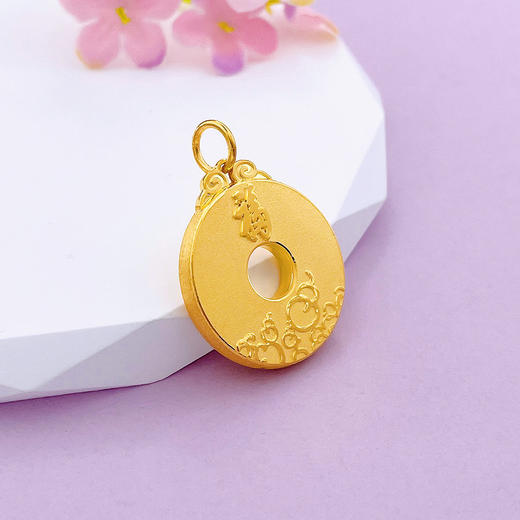 【限时克减150元】足金999.9 【精品】空心福星高照福禄平安扣吊坠天赐鸿福吊坠(AUWZDZ00022)（预售产品下单后不退款不退货不换货不补差价） 商品图2