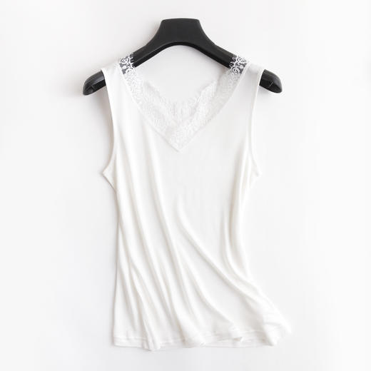 逸红颜明月优选 #『丝梦』睫毛蕾丝宽肩吊带，100桑蚕丝针织面料，百搭气质款 商品图13