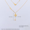 【限时克减150元】足金999 #碎碎冰 #小红书 5G黄金调节AB链碎碎冰H字母套链(AG5GTL00310)（预售产品下单后不退款不退货不换货不补差价） 商品缩略图4