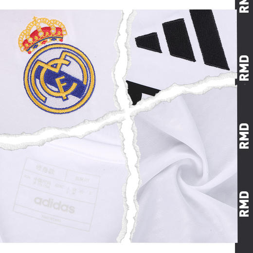小李子ADIDAS阿迪达斯24/25赛季皇家马德里主场球迷版球衣成人男IU5011 商品图2