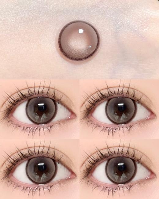 gugucon 软嘟嘟 14.5mm 半年抛 粉巧棕色 大直径 商品图0