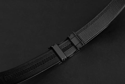 皮尔卡丹正品头层牛皮皮带男腰带男士镂空个性自动扣高档牛皮裤带 商品图7