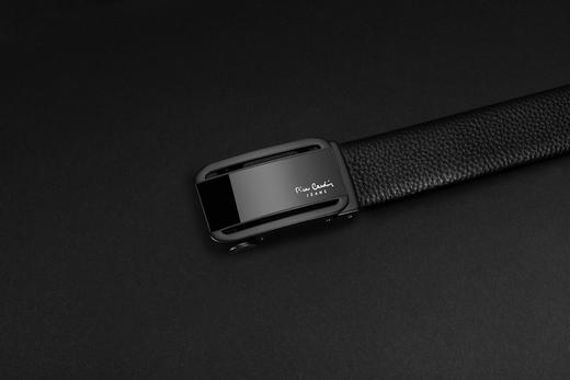 皮尔卡丹正品头层牛皮皮带男腰带男士镂空个性自动扣高档牛皮裤带 商品图4