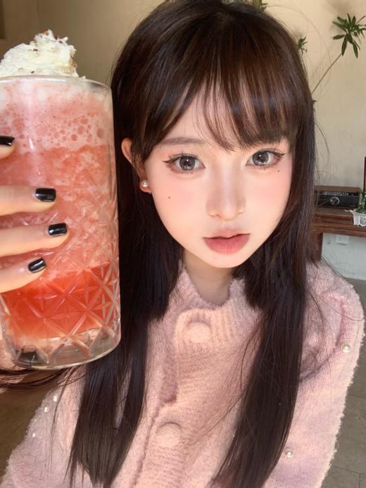 gugucon 软嘟嘟 14.5mm 半年抛 粉巧棕色 大直径 商品图3