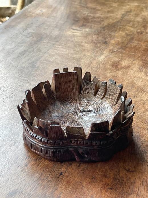 小叶紫檀镂雕竹节型底座，顺丰包邮 商品图3