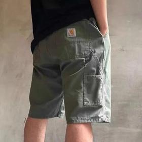 福利款卡哈特徽标直筒工装短裤