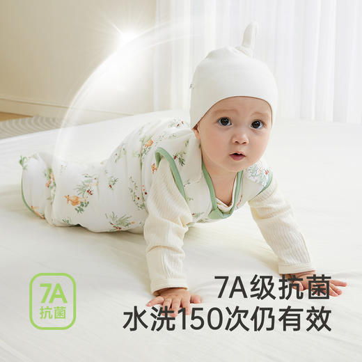 英氏【乳木果】恒温婴儿睡袋四季睡袋男宝女宝防惊跳7A抗菌睡袋新款 商品图1
