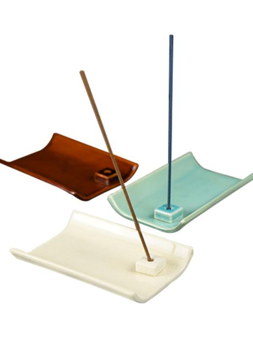 【礼想心动】NipponKodo 日本香堂 缘起系列陶制香皿 饴釉色 105g 商品图1