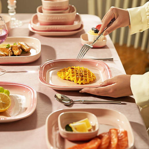 摩登主妇MONAZONE方形餐具家用饭碗盘子新婚生日礼物碗碟套装礼盒 商品图2