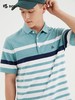 波顿夏蓝白色绿条纹polo衫男短袖翻领商务休闲纯棉保罗潮MT899222 商品缩略图2