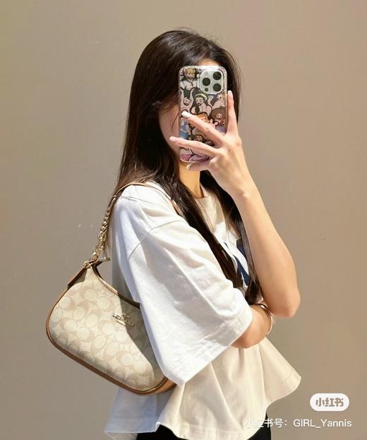 蔻家女包2024新款teri奶茶半月包单肩斜挎手提包腋下包 商品图10