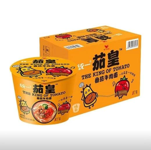 统一茄皇牛肉面128g*12桶 商品图0