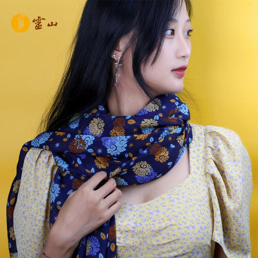 妙法莲华雪纺长丝巾 商品图3