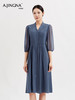 【通勤连衣裙】阿菁娜通勤松紧腰连衣裙F29X212033 商品缩略图3