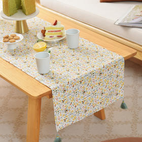 洋甘菊之夏系列茶旗轻奢高端桌旗茶几田园复古