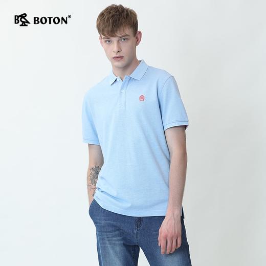 Boton_波顿男潮百搭纯色翻领短袖t恤男士夏季上衣T恤MT661220 商品图3