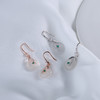 【宏艺珠宝】林栖见玉 新中式白玉髓简约复古高级感耳饰·银s925耳饰 商品缩略图0