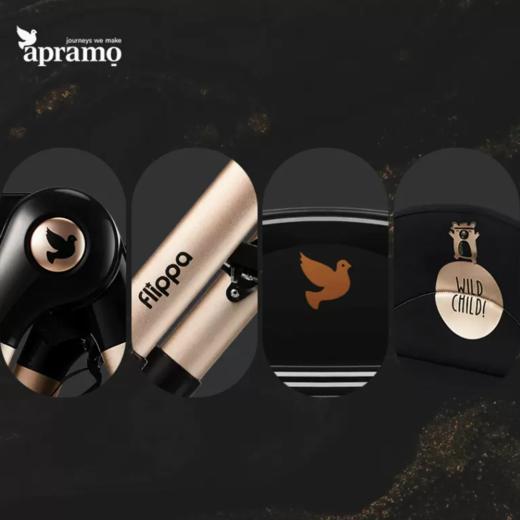 Apramo FlippaRockstar黑金餐椅 安途美爵士黑金宝宝儿童便携式折叠餐椅 6月-3岁 商品图2