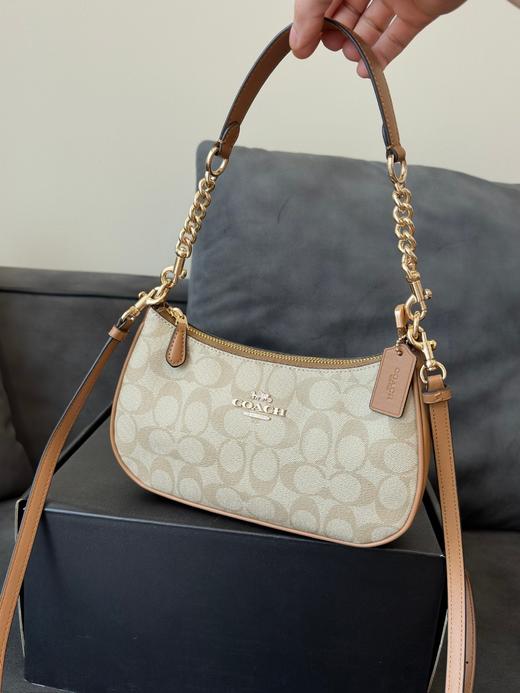 蔻家女包2024新款teri奶茶半月包单肩斜挎手提包腋下包 商品图3