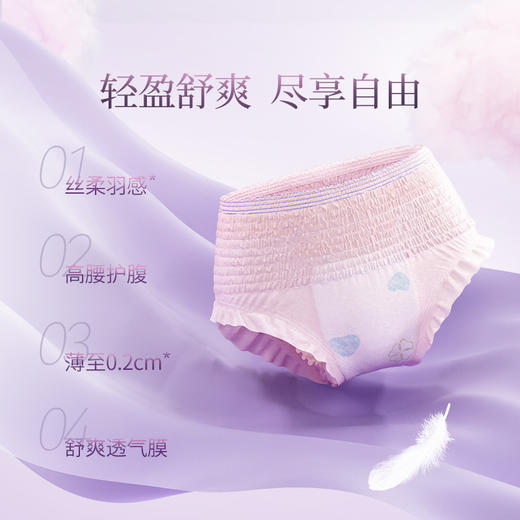【品牌直供】Kaili开丽丝柔羽感系列卫生巾、安心裤10包 商品图7