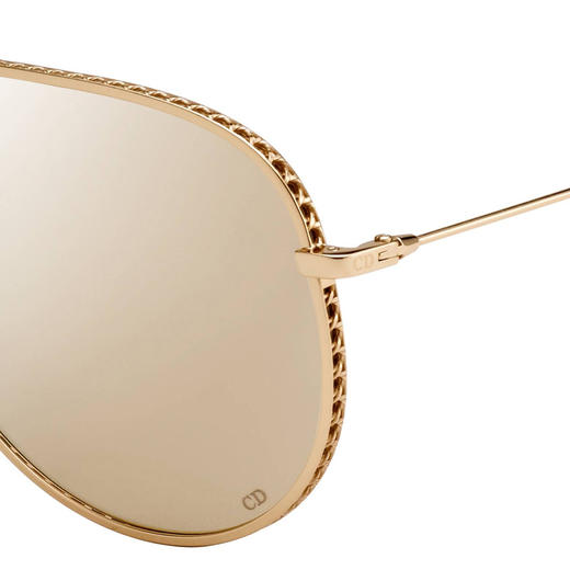 DIOR 女士金色树脂飞行员太阳镜 商品图1