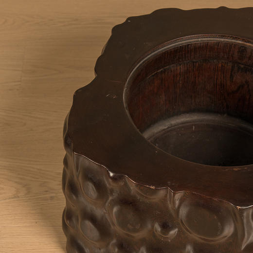 二十世纪 鸡翅木雕树瘤大画缸 商品图2
